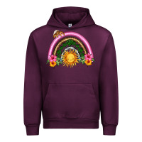Mauve Wine summer sun rainbow Urban Hoodie - HRA Design Shop