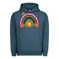 Pigment Midnight Navy summer sun rainbow Urban Hoodie - HRA Design Shop