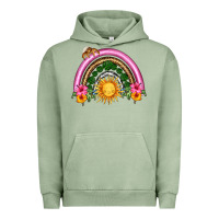Pigment Oil Green summer sun rainbow Urban Hoodie - HRA Design Shop