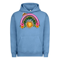 Pigment Pebble Blue summer sun rainbow Urban Hoodie - HRA Design Shop
