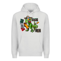 Dove Grey taco saurus rex Premium Hoodie - CowhideDigitalArt