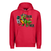 Cardinal taco saurus rex Premium Hoodie - CowhideDigitalArt
