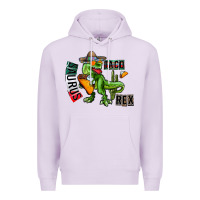 Lilac taco saurus rex Premium Hoodie - CowhideDigitalArt