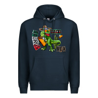 Navy taco saurus rex Premium Hoodie - CowhideDigitalArt