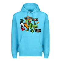 Ocean Blue taco saurus rex Premium Hoodie - CowhideDigitalArt