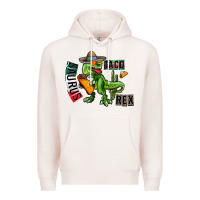 Pale Pink taco saurus rex Premium Hoodie - CowhideDigitalArt