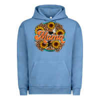 Pigment Pebble Blue mama western Urban Hoodie - RacoonDesign