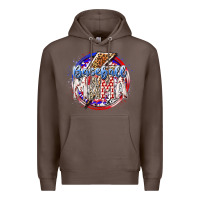 Coffee baseball mama Premium Hoodie - RacoonDesign