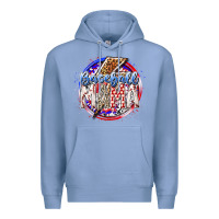 Colony Blue baseball mama Premium Hoodie - RacoonDesign
