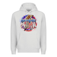 Dove Grey baseball mama Premium Hoodie - RacoonDesign
