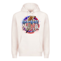 Pale Pink baseball mama Premium Hoodie - RacoonDesign