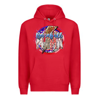 Red baseball mama Premium Hoodie - RacoonDesign