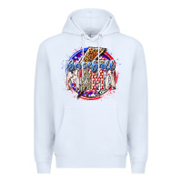 White baseball mama Premium Hoodie - RacoonDesign