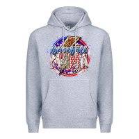 Heather Grey baseball mama Premium Hoodie - RacoonDesign