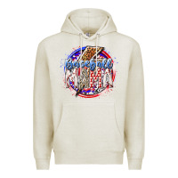 Oatmeal Heather baseball mama Premium Hoodie - RacoonDesign