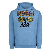 Pigment Pebble Blue nana of both Urban Hoodie - CowhideDigitalArt
