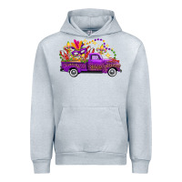 Heather Grey mardi gras truck Urban Hoodie - FaDigitalArtStudio