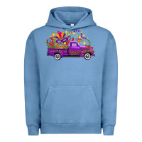Pigment Pebble Blue mardi gras truck Urban Hoodie - FaDigitalArtStudio