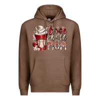 Chestnut baseball mom coffee Premium Hoodie - RacoonDesign