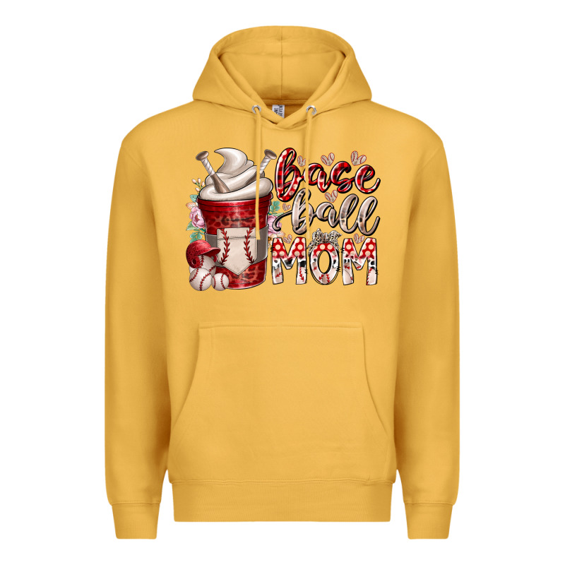 Baseball Mom Coffee Premium Hoodie by RacoonDesign | Teevron