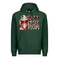 Sports Green baseball mom coffee Premium Hoodie - RacoonDesign