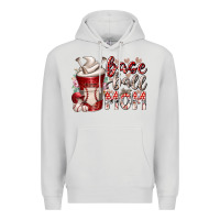Dove Grey baseball mom coffee Premium Hoodie - RacoonDesign