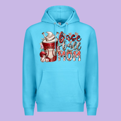 Baseball Mom Coffee Premium Hoodie Designed By Racoondesign
