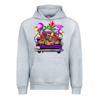 Heather Grey mardi gras farm truck Urban Hoodie - FaDigitalArtStudio