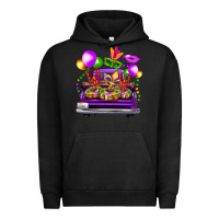 Pigment Black mardi gras farm truck Urban Hoodie - FaDigitalArtStudio