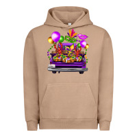 Pigment Burro mardi gras farm truck Urban Hoodie - FaDigitalArtStudio