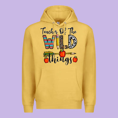 Teacher Of The Wild Things Premium Hoodie Designed By Cowhidedigitalart