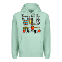 Seafoam teacher of the wild things Premium Hoodie - CowhideDigitalArt