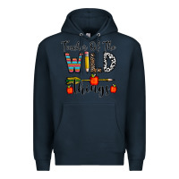 Navy teacher of the wild things Premium Hoodie - CowhideDigitalArt