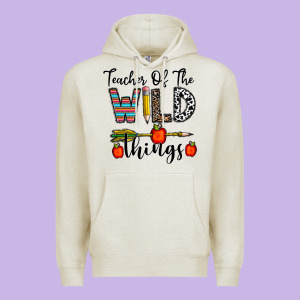 Teacher Of The Wild Things Premium Hoodie Designed By Cowhidedigitalart