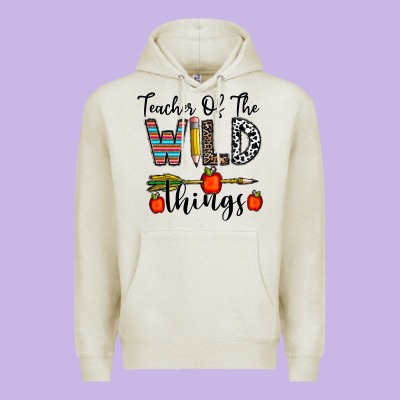 Teacher Of The Wild Things Premium Hoodie Designed By Cowhidedigitalart