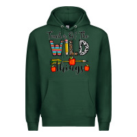 Sports Green teacher of the wild things Premium Hoodie - CowhideDigitalArt