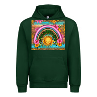 Forest Green summer rainbow Urban Hoodie - HRA Design Shop