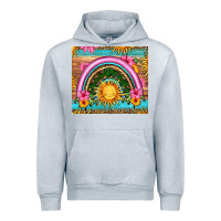 Heather Grey summer rainbow Urban Hoodie - HRA Design Shop