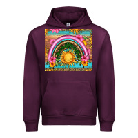 Mauve Wine summer rainbow Urban Hoodie - HRA Design Shop