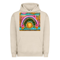 Pigment French Oak summer rainbow Urban Hoodie - HRA Design Shop