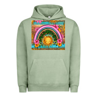 Pigment Oil Green summer rainbow Urban Hoodie - HRA Design Shop