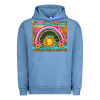 Pigment Pebble Blue summer rainbow Urban Hoodie - HRA Design Shop