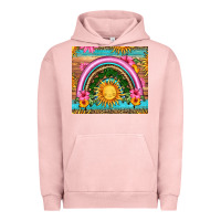Pigment Salmon summer rainbow Urban Hoodie - HRA Design Shop