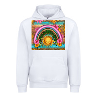 White summer rainbow Urban Hoodie - HRA Design Shop
