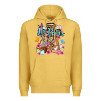 Antique Gold Easter Day He lives Premium Hoodie - OliviaCreatesArt