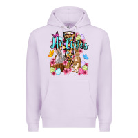 Lilac Easter Day He lives Premium Hoodie - OliviaCreatesArt