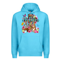 Ocean Blue Easter Day He lives Premium Hoodie - OliviaCreatesArt