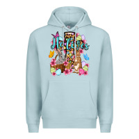 Blue Mist Easter Day He lives Premium Hoodie - OliviaCreatesArt