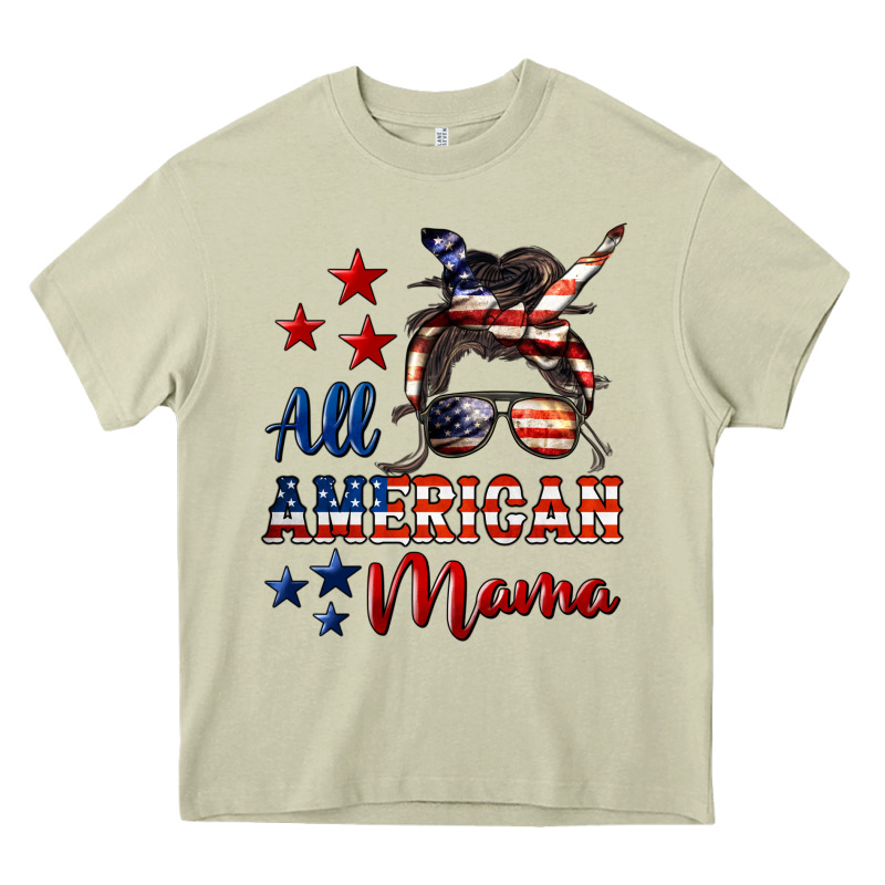 All American Mama Heavy Core Tee by LillyAllenDesigns | Teevron