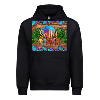 Black salty beach Urban Hoodie - HRA Design Shop